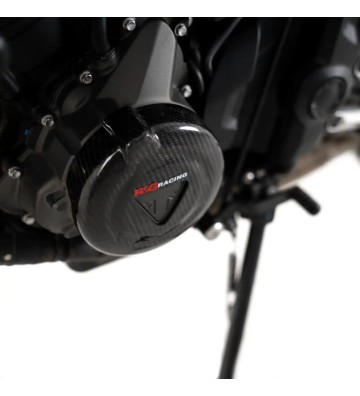 R&G Kit de Proteções de Tampas de Motor em Carbono para TRIUMPH Trident 660 21- / Tiger Sport 660 22-24 / Daytona 660 24-25