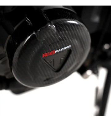 R&G Carbon Engine Case Sliders Kit for TRIUMPH Trident 660 21- / Tiger Sport 660 22-24 / Daytona 660 24-25
