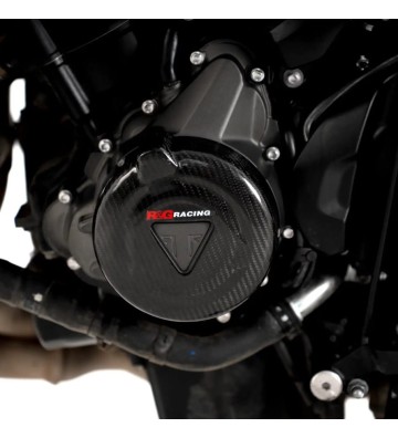 R&G Kit de Proteções de Tampas de Motor em Carbono para TRIUMPH Trident 660 21- / Tiger Sport 660 22-24 / Daytona 660 24-25