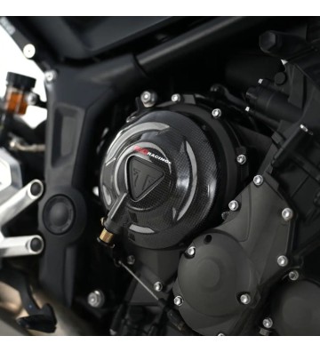 R&G Kit de Proteções de Tampas de Motor em Carbono para TRIUMPH Trident 660 21- / Tiger Sport 660 22-24 / Daytona 660 24-25