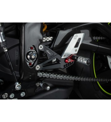 LIGHTECH R Version Rear Sets Kit for TRIUMPH Street Triple 765 R/RS/S 17-25 / Daytona 675/765 13-21