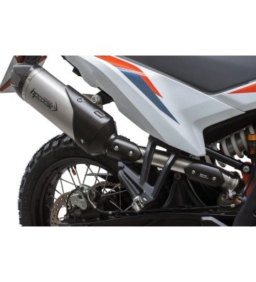 HP CORSE SP-1 CARBON SHORT TITANIUM Slip-on for KTM 790 Adventure 19-24 / 890 Adventure 21-25