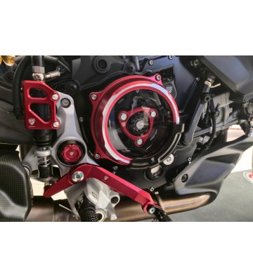 CNC RACING Proteção de Tampa de Embraiagem para DUCATI STREETFIGHTER V2/S 2025 / Panigale V2/S 25- / MULTISTRADA V2/S 25-26