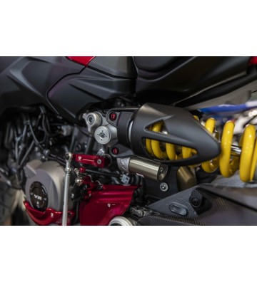 CNC RACING Proteção de Amortecedor Traseiro em Carbono para DUCATI MULTISTRADA V2/S 25-26