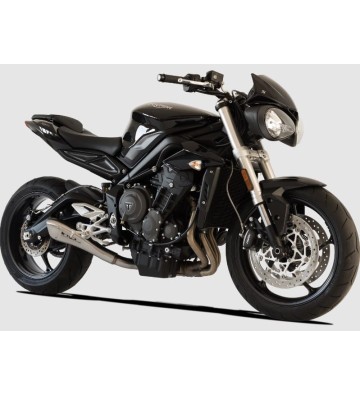 HP CORSE Ponteira de Escape HYDROFORM SATIN para TRIUMPH STREET TRIPLE 765 17-22