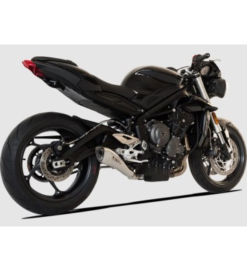 HP CORSE Ponteira de Escape HYDROFORM SATIN para TRIUMPH STREET TRIPLE 765 17-22