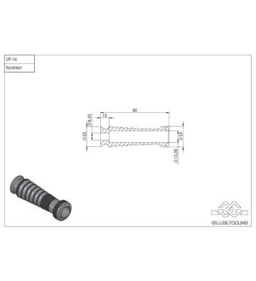 GILLES TOOLING Kit pousa-pés UF-16