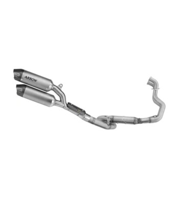 ARROW Escape Completo Duplo ROUND SIL para SUZUKI GSX-8T / GSX-8TT 25-26