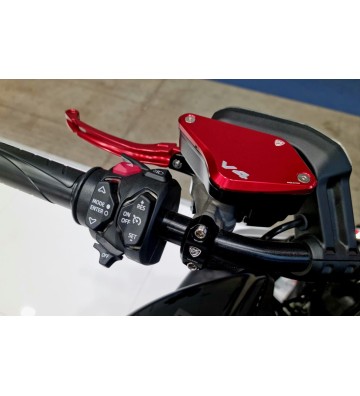 CNC RACING Front Brake and Clutch Fluid Reservoir Caps for DUCATI Diavel V4 23-26 / Diavel V4 RS 2026