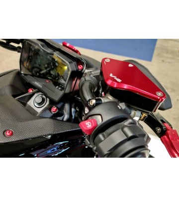 CNC RACING Front Brake and Clutch Fluid Reservoir Caps for DUCATI Diavel V4 23-26 / Diavel V4 RS 2026