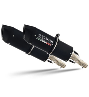 GPR Pair of FURORE NERO Silencers for YAMAHA XJR1200 95-97