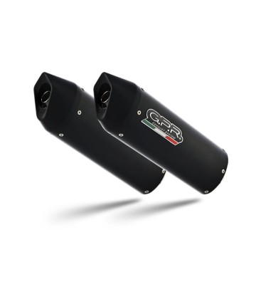 GPR Pair of FURORE NERO Silencers for YAMAHA XJR1200 95-97