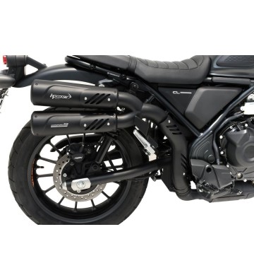 HP CORSE 1 Into 2 HYDROFORM RS 300 BLACK Silencers for HONDA CL500 23-25