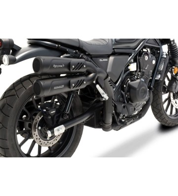 HP CORSE Ponteira de Escape Dupla HYDROFORM RS 300 BLACK para HONDA CL500 23-25