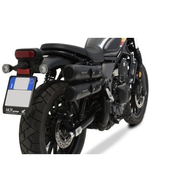 HP CORSE 1 Into 2 HYDROFORM RS 300 BLACK Silencers for HONDA CL500 23-25