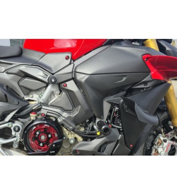 CNC RACING Proteção de Motor Lateral Direita em Carbono para DUCATI Streetfighter V4/S 25-26