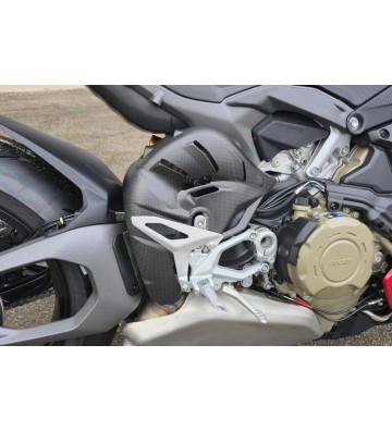 CNC RACING Proteção de Calor RACE para Coletores em Carbono para DUCATI Panigale V4/S 25-26 / Streetfighter V4/S 25-26