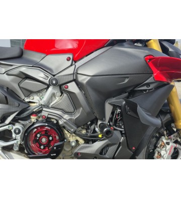 CNC RACING Carbon Fuel Tank Side Covers for DUCATI Streetfighter V4/S 25-26