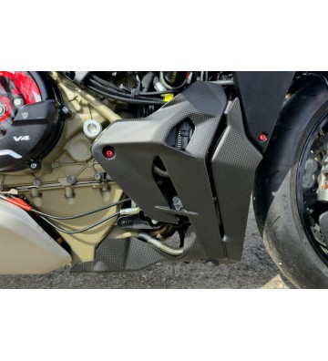 CNC RACING Proteção de Bomba de Óleo em Carbono para DUCATI Streetfighter V4/S 25-26