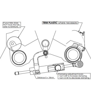 HYPERPRO Kit de Amortecedor de Direcção CSC para BMW R1200GS LC 2013