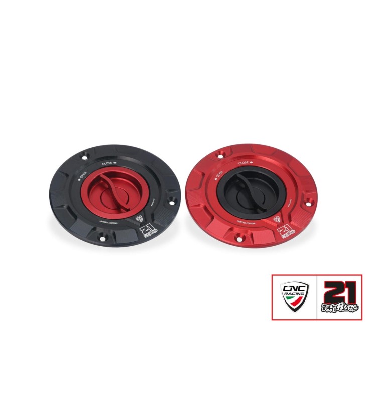 CNC RACING Tampão de Depósito de Combustível Troy Bayliss Limited Edition para DUCATI