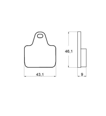 ACCOSSATO Kit de Pastilhas de travão AGPA134ZXC
