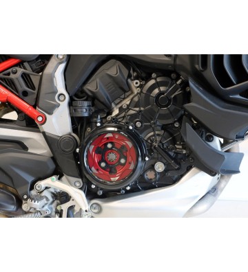CNC RACING Clear Clutch Cover Kit for DUCATI Multistrada V4 21-26