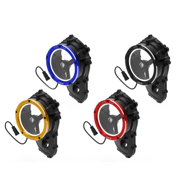 DUCABIKE EVO LED Clear Clutch Cover for YAMAHA MT-09 21-26 / Tracer 9/GT 25-26 / XSR900 22-24 / YZF-R9 25-26