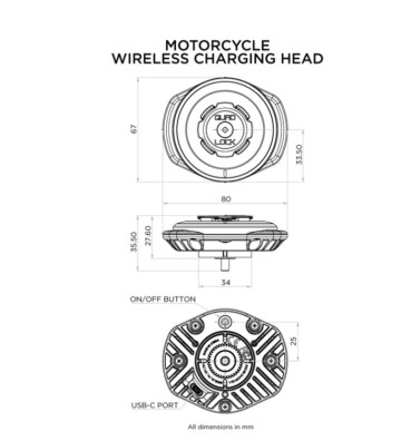 QUAD LOCK Wireless Charging Head