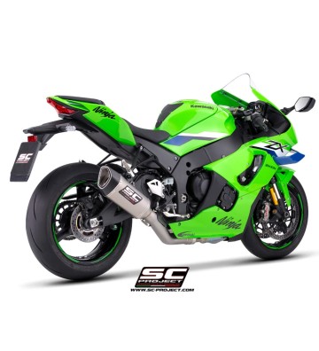 SC PROJECT Ponteira de Escape SC1-R com Supressor de Catalisador 250mm para KAWASAKI ZX-10R/RR 2026