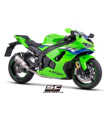 SC PROJECT Ponteira de Escape SC1-R com Supressor de Catalisador 250mm para KAWASAKI ZX-10R/RR 2026