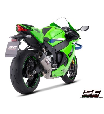 SC PROJECT Ponteira de Escape SC1-R com Supressor de Catalisador 250mm para KAWASAKI ZX-10R/RR 2026