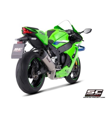 SC PROJECT Ponteira de Escape SC1-R com Supressor de Catalisador 350mm para KAWASAKI ZX-10R/RR 2026