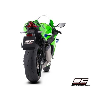 SC PROJECT Ponteira de Escape SC1-R com Supressor de Catalisador 350mm para KAWASAKI ZX-10R/RR 2026