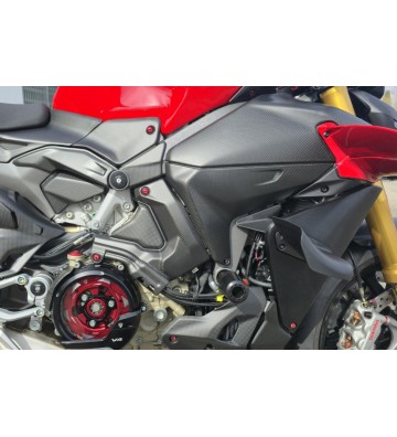 CNC RACING Carbon Fuel Tank Side Covers for DUCATI Panigale V4/S 25-26 / Streetfighter V4/S 25-26