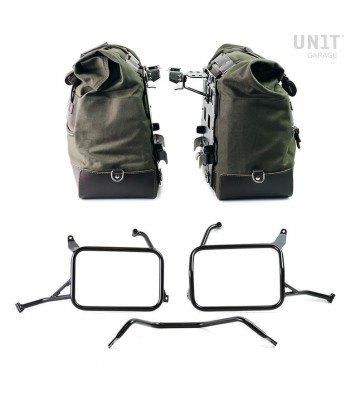 UNIT GARAGE CULT 40L-50L Side Bags in Canvas Kit for YAMAHA Ténéré 700 25-