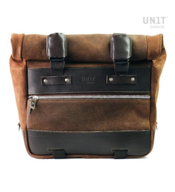 UNIT GARAGE CULT 40L-50L Side Bags in Waxed Suede Kit for YAMAHA Ténéré 700 25-