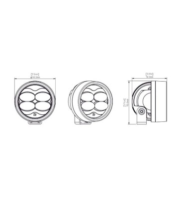 DENALI D3 — Farol de Nevoeiro LED com DataDim™