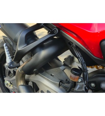CNC RACING Guarda Lamas Traseiro com Proteção de Corrente Superior em Carbono para DUCATI Streetfighter V2/S 25-26