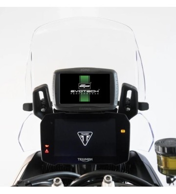 EVOTECH PERFORMANCE Suporte GPS Garmin para Triumph Tiger 900 GT Pro 20-23 / Tiger Rally Pro 20-23 / Tiger 850 Sport 21-
