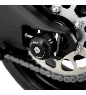 R&G Proteção de Eixo Traseiro para APRILIA Caponord 1200 13- / Kawasaki ZX-10R 26- / ZX-10RR (Lado Esquerdo) 21-