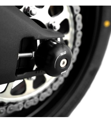 R&G Proteção de Eixo Traseiro para APRILIA Caponord 1200 13- / Kawasaki ZX-10R 26- / ZX-10RR (Lado Esquerdo) 21-