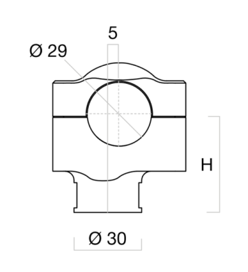 RIZOMA Handlebar riser Ø  29 mm (1-1/8 Inch)